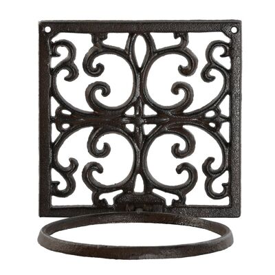 CAST IRON SUPPORT 18X17.5X18 D 13.5CM FLOWER POT HF211120