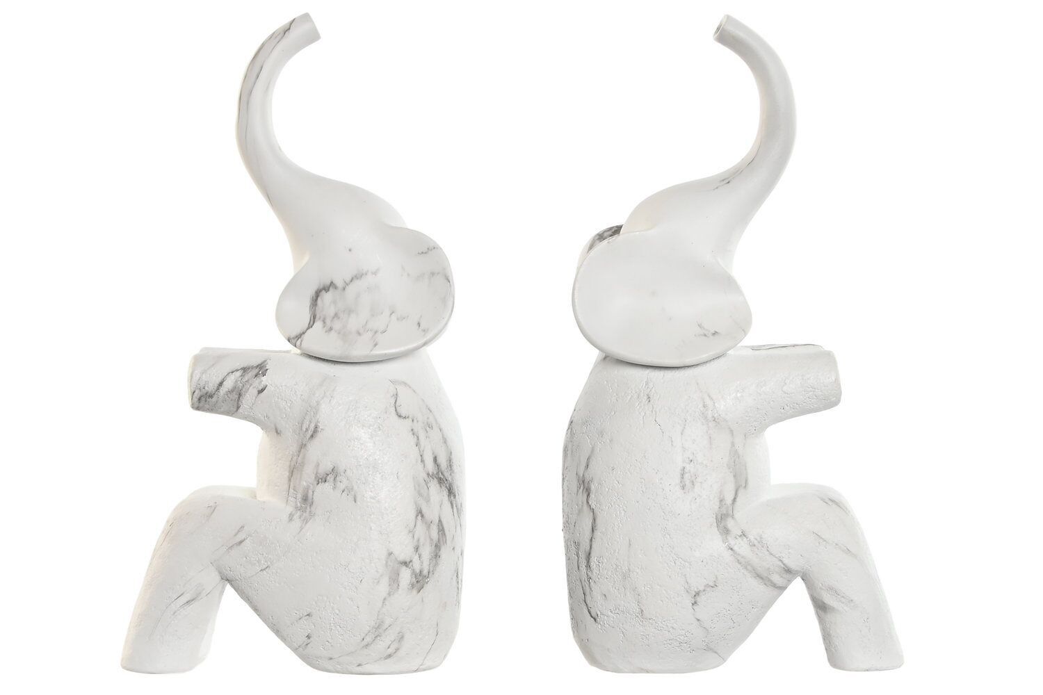 FERMALIBRI SET 2 RESINA 14,5X9X29,5 ELEFANTE FD210099