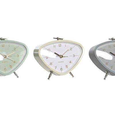 ALARM CLOCK METAL PVC 11,5X4X10 11,4 3 ASSORTMENTS. RE206346