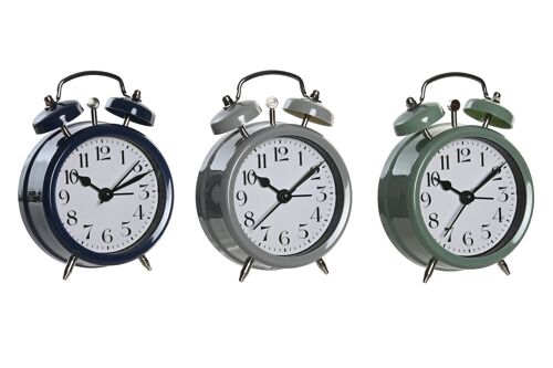 Reloj Despertador Plastico 9X4X12 Vintage 3 Surt. RE206347