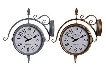 HORLOGE MURALE EN FER 43X14,5X47 STATION 2 SURT. RE206333 1