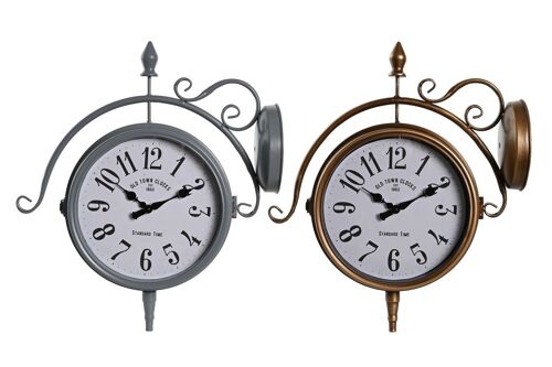 RELOJ PARED HIERRO 43X14,5X47 ESTACION 2 SURT. RE206333