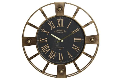 RELOJ PARED HIERRO 60X8X60 DORADO RE210665