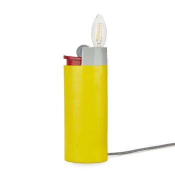 Lampe de table-Lampe de table-Lámpara de mesa-Tischleuchte Briquet, Briquet, jaune 1