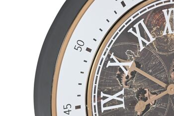 HORLOGE MURALE CRISTAL DE FER 60X8X60 MOUVEMENT RE212085 2