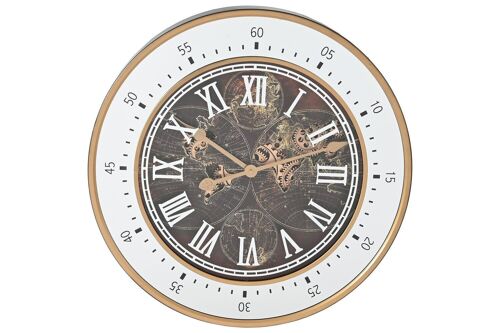 Reloj Pared Hierro Cristal 59X8,5X59 Movimiento RE212085