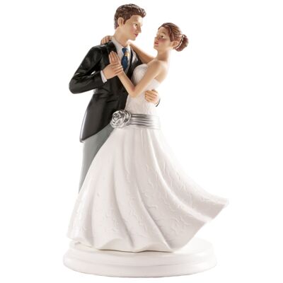 WEDDING COUPLE DANCING 20CM TO DECORATE CAKES