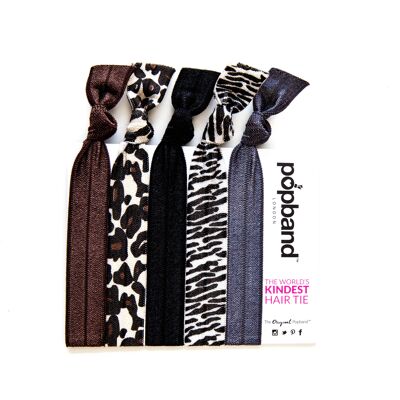 Popband animal hairbands 5 pack