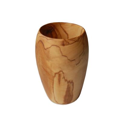 Bicchiere piccolo in legno d'ulivo