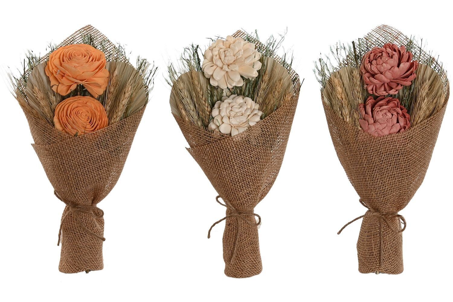 BOUQUET FIORI SECCHI JUTA 20X8X35 3 ASSORT. JA211959