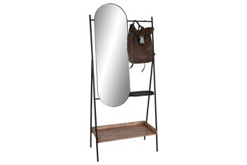 RÉCEPTEUR MÉTAL SAPIN 80X41X183 MIROIR NATUREL MB212482 8