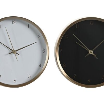 OROLOGIO DA PARETE IN ALLUMINIO 25,7X4,2X25,7 CHIC 2 ASSORTITI. RE206342