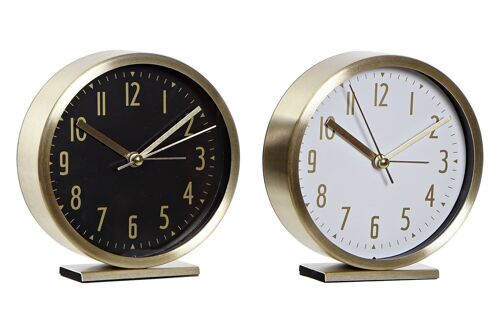 Reloj Despertador Aluminio 11,3X3,5X12 1Xaa 2 Surt RE188108