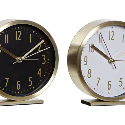 Reloj Despertador Aluminio 11,3X3,5X12 1Xaa 2 Surt RE188108