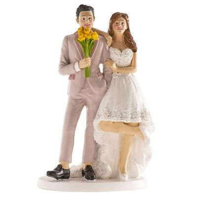 BRUSSELS WEDDING COUPLE 16CM TO DECORATE CAKES