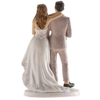 COUPLE DE MARIAGE DE BRUXELLES 16CM POUR DÉCORER LES GÂTEAUX 3