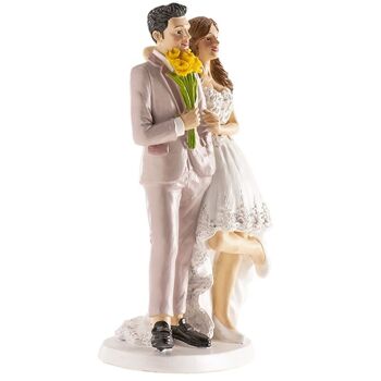 COUPLE DE MARIAGE DE BRUXELLES 16CM POUR DÉCORER LES GÂTEAUX 4