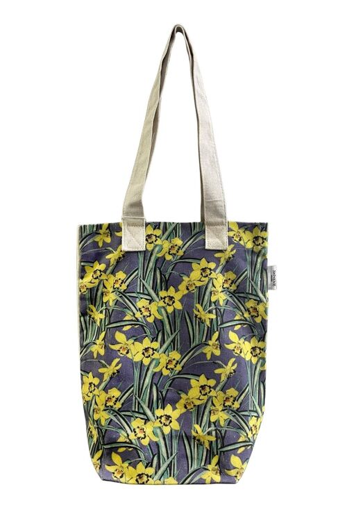 Daffodil Spring Floral Cotton Tote Bag (Pack Of 3) - Multi