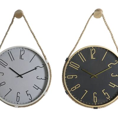 RELOJ PARED HIERRO CUERDA 40X4,5X55 2 SURT. RE201237