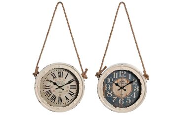 HORLOGE MURALE MDF CORDE 27,5X6X27,5 2 SURT. RE204326 1