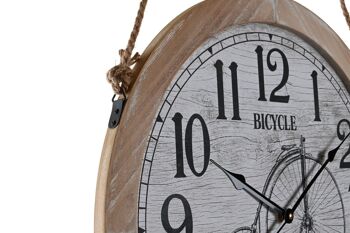 HORLOGE MURALE MDF CORDE 50X4.5X50 VÉLO 2 SURT. RE203755 2