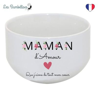 Bol Maman Lettres Fleuries