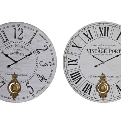 RELOJ PARED MDF METAL 58X8X58 2 SURT. RE203752