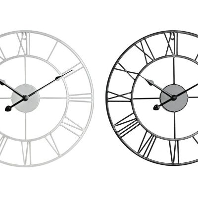 Metal Wall Clock 40X3X40 2 Assortment. RE212089