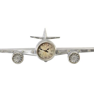 METAL MDF WALL CLOCK 102X22X26 SHELF RE154003