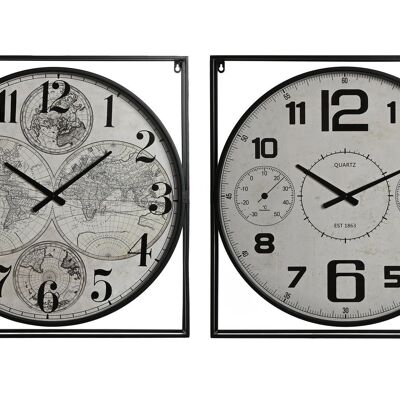 Reloj Pared Metal Mdf 62X6X65 2 Surt. RE209972