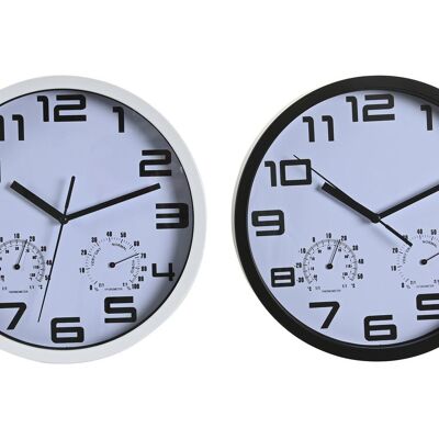 WALL CLOCK PS 25.5X4X25.5 THERMOMETER 2 SURT. RE206340