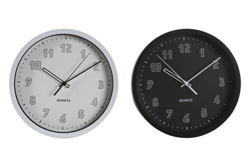 Reloj Pared Pvc 25,4X4X25,4 2 Surt. RE206339