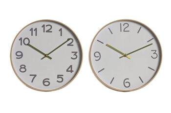 HORLOGE MURALE PVC 30X4X30 2 SURT. RE212056 1