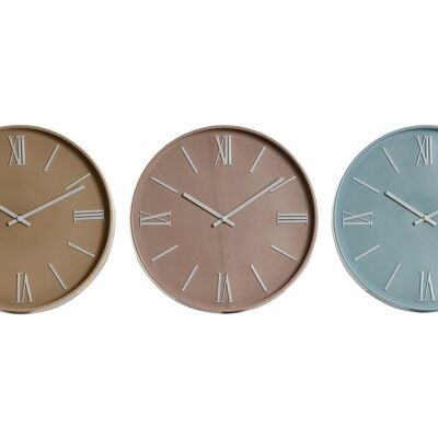 RELOJ PARED PVC 30X4X30 MATE 3 SURT. RE212060