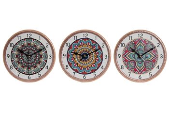Horloge de table en céramique 16x1x16 mosaïque 3 assortiment. RE212947 1