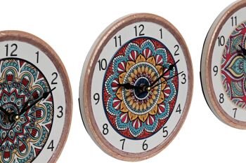 Horloge de table en céramique 16x1x16 mosaïque 3 assortiment. RE212947 2