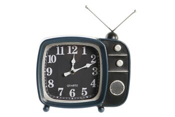 HORLOGE DE TABLE EN FER 22X6X23,5 TV 2 SURT. RE201240 2