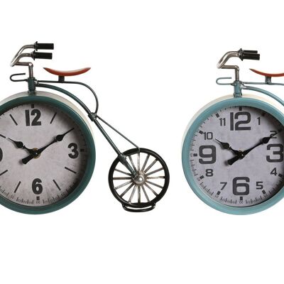 IRON TABLE CLOCK 24X8X21 BICYCLE 2 SURT. RE206336