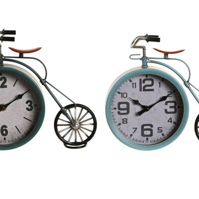 Iron Table Clock 24X8X21 Bicycle 2 Assortment. RE206336