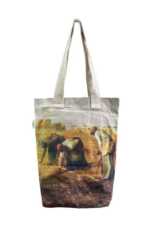 Millet's The Gleaners Art Print Cotton Tote Bag (Pack Of 3) - Multi