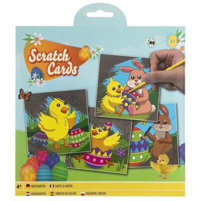 Еaster scratch decoration - 4 pieces