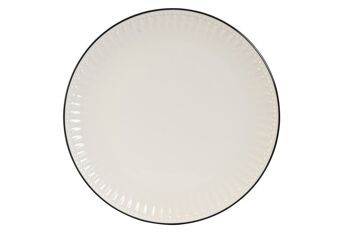 ASSIETTE PORCELAINE 21,3X21,3X2 BLANCHE PC211484 1