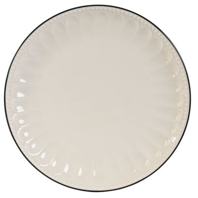 Plato Porcelana 26,5X26,5X3 Blanco PC211483