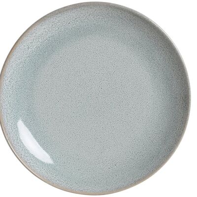 GLAZED STONEWARE PLATE 21,3X21,3X2,7 BLUE PC205132