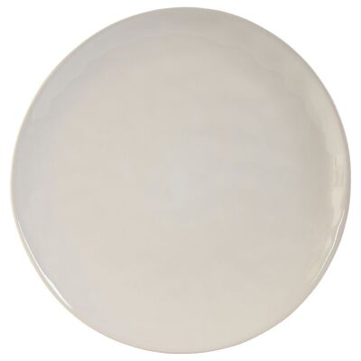 ASSIETTE GRÈS ÉMAILLÉ 27,5X26,2X2,5 BLANC ONDULÉ PC212047