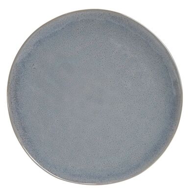 GLAZED STONEWARE PLATE 27.5X27.5X2.7 SKY BLUE PC202626