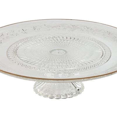 GLASS PLATE 33X33X9.4 TRANSPARENT PC212523