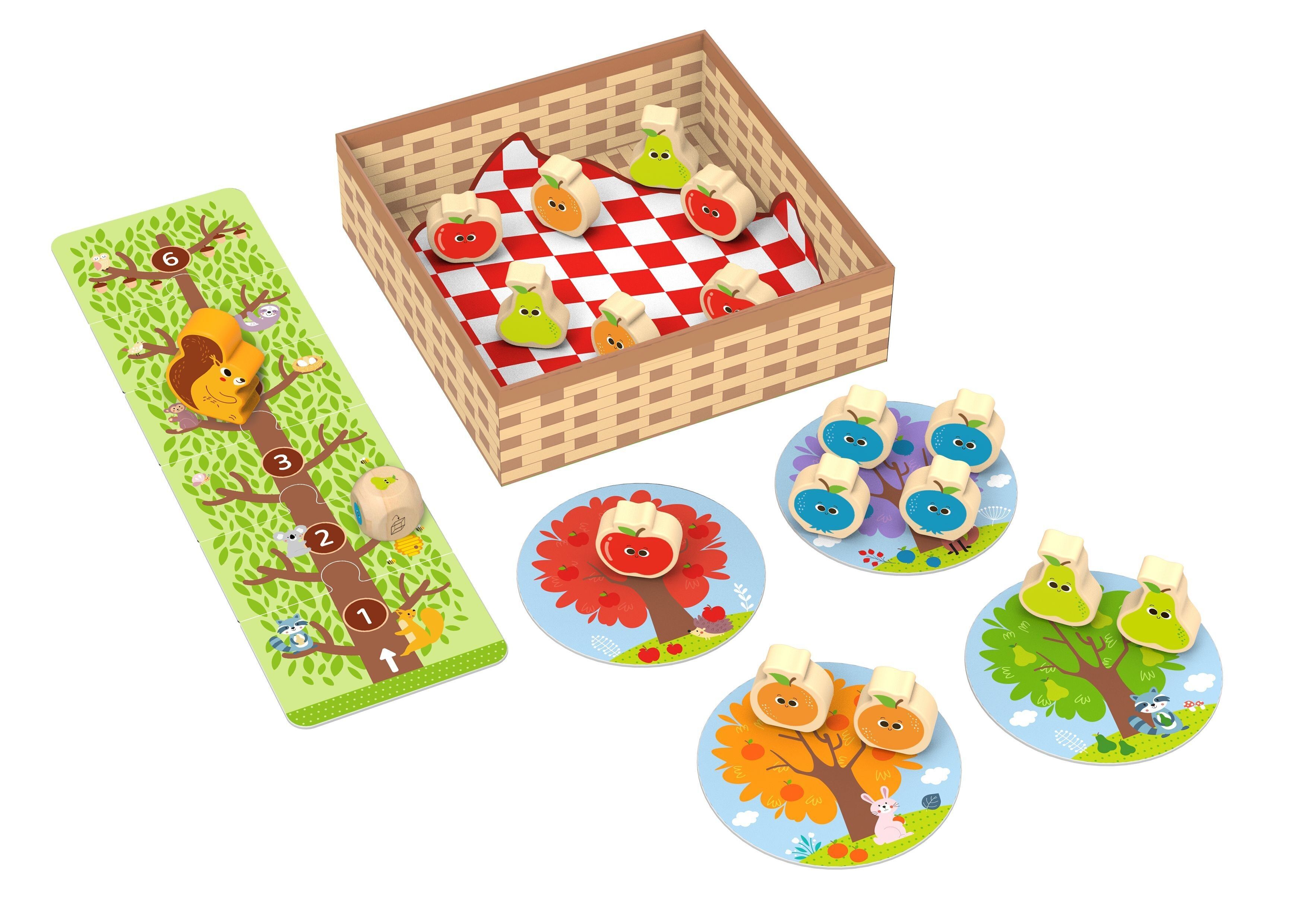 Obstgarten und Eichhörnchen