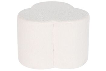 REPOSE-PIED POLYESTER 53X53X40 MOUTON BLANC MB206579 1