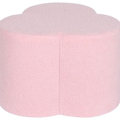 POLYESTER FOOTREST 53X53X40 PINK SHEEPER MB206578